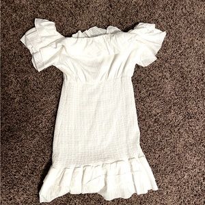 White off the shoulder dress